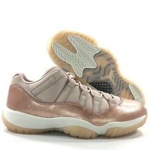 Women size 5.5 Jordan Retro 11 Low Rose Gold